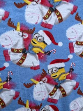 Minion Reindeer Fleece Fabric per Yard New